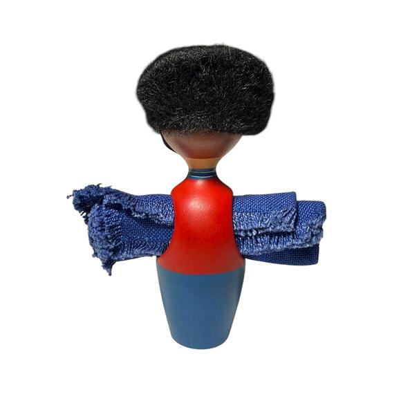 Anne Beate Design Napkin Holder Hand Painted Wood Denmark Royal Guard Vintage - Picture 5 of 12